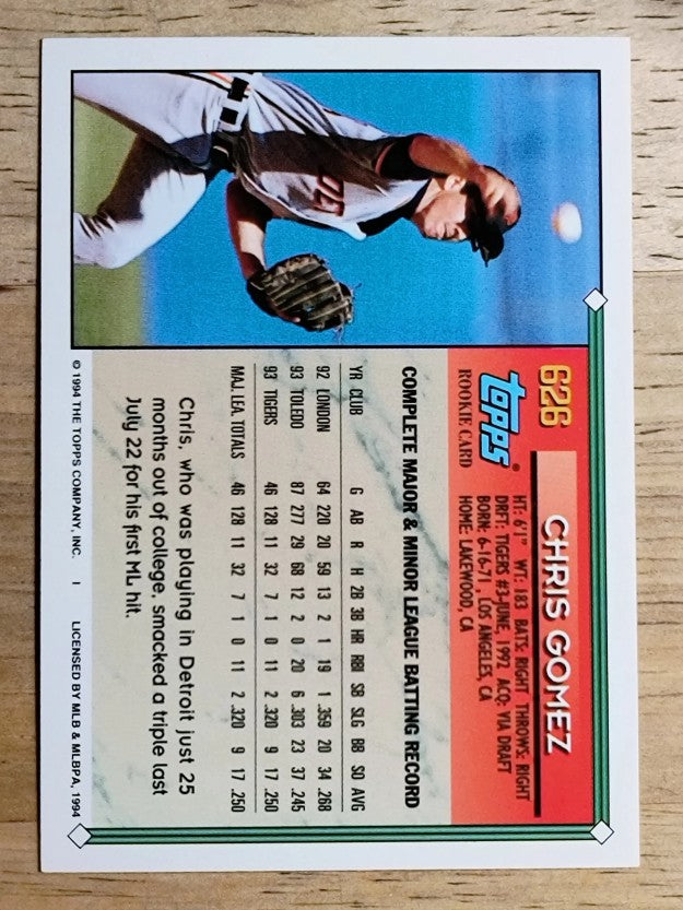1994 Topps Gold #626 Chris Gomez