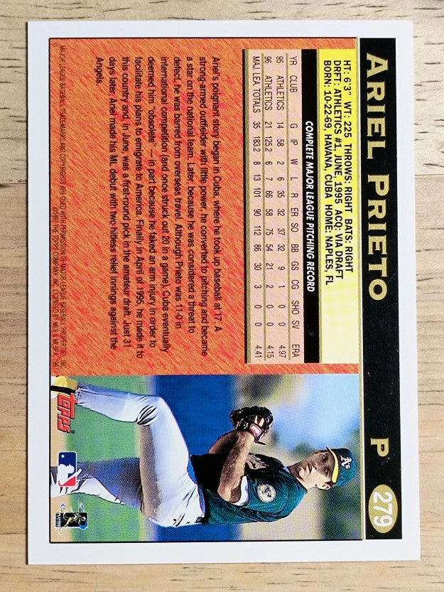 1997 Topps #279 Ariel Prieto