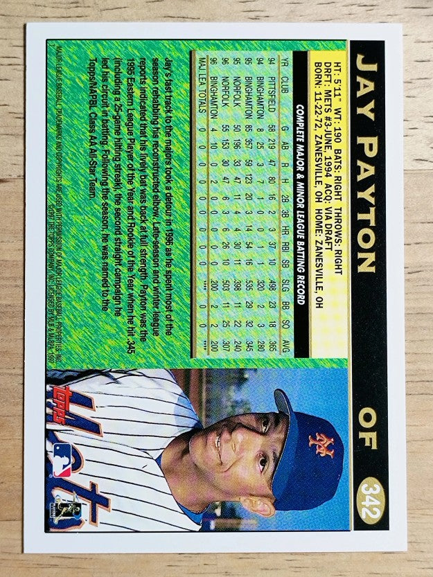 1997 Topps #342 Jay Payton