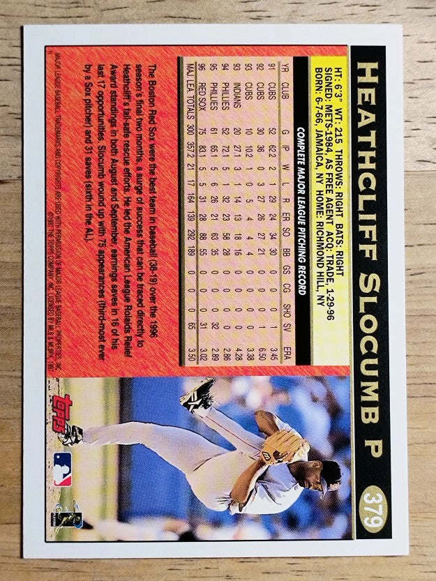 1997 Topps #379 Heathcliff Slocumb