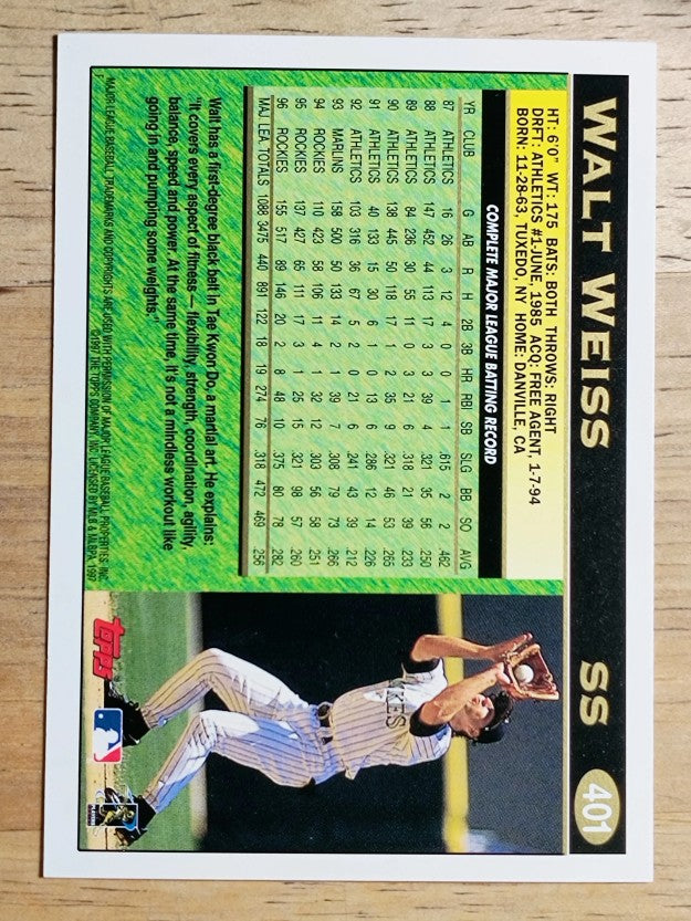 1997 Topps #401 Walt Weiss