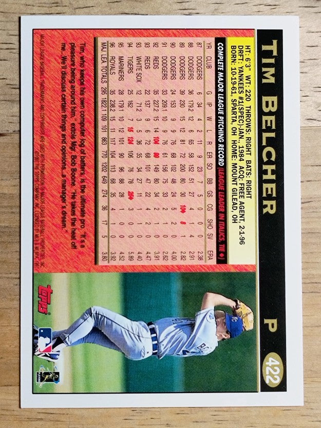 1997 Topps #422 Tim Belcher