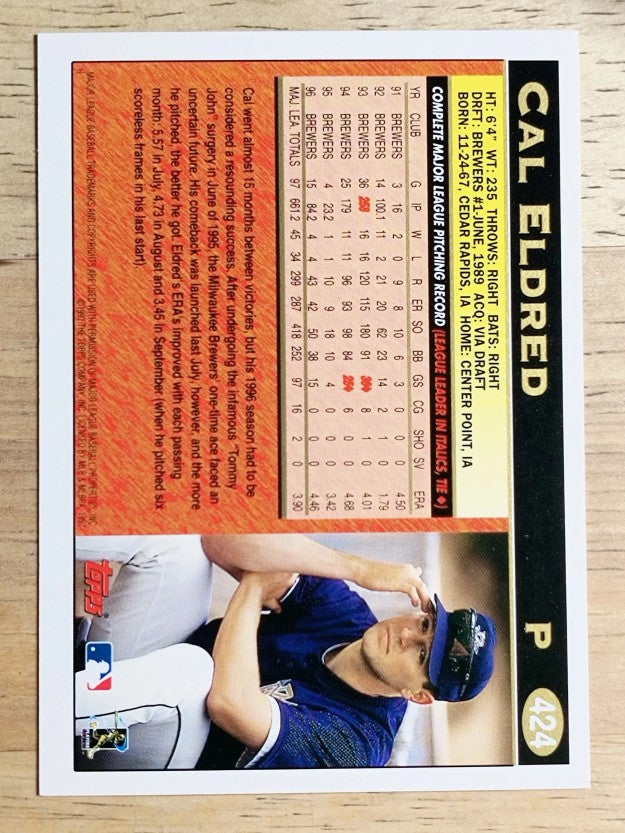 1997 Topps #424 Cal Eldred