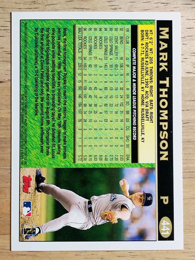 1997 Topps #441 Mark Thompson