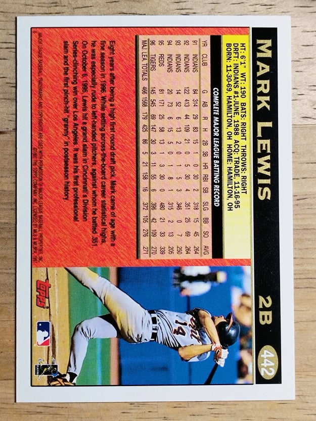 1997 Topps #442 Mark Lewis