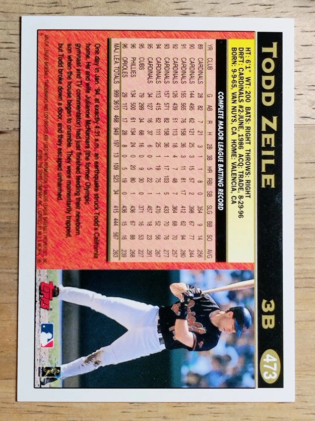 1997 Topps #473 Todd Zeile