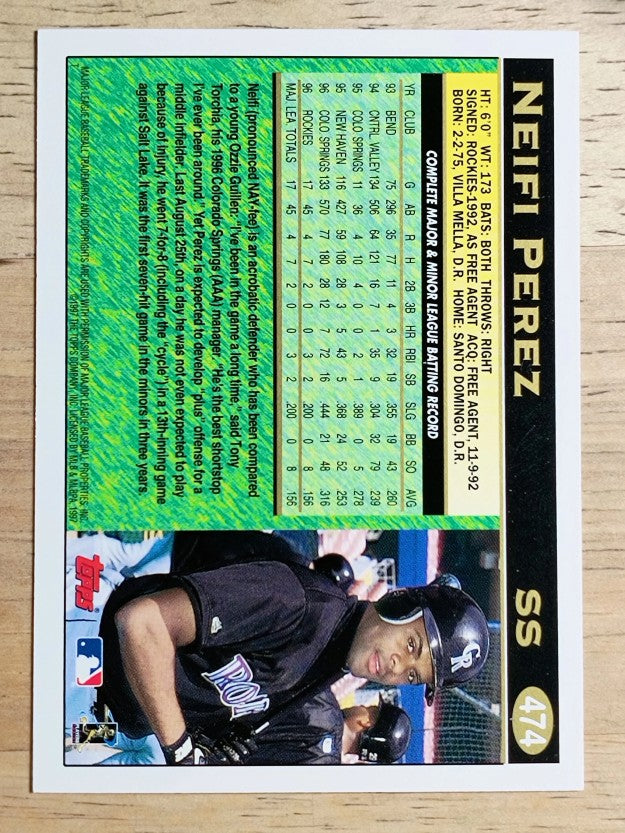 1997 Topps #474 Neifi Perez