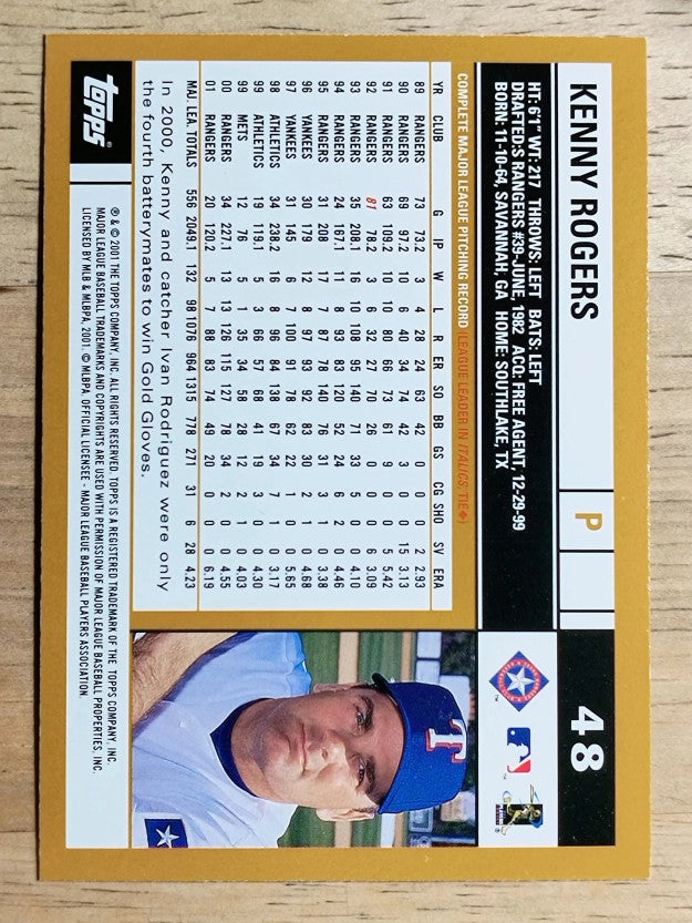 2002 Topps #48 Kenny Rogers