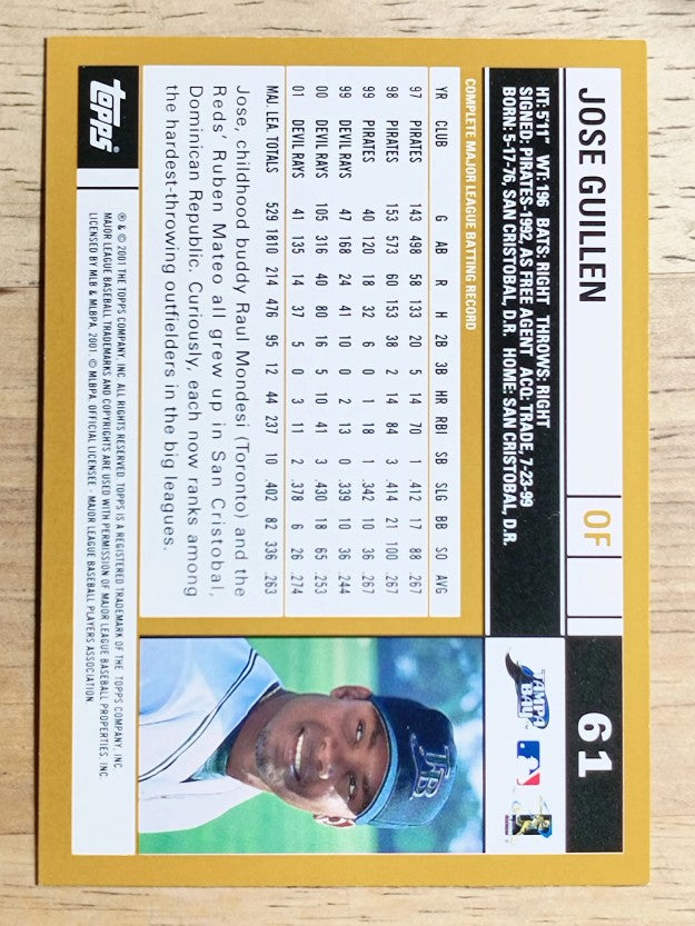 2002 Topps #61 Jose Guillen