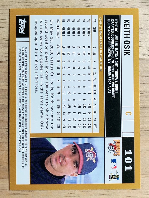 2002 Topps #101 Keith Osik