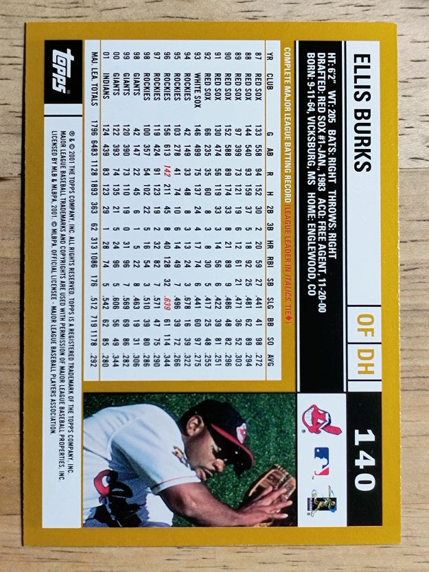 2002 Topps #140 Ellis Burks