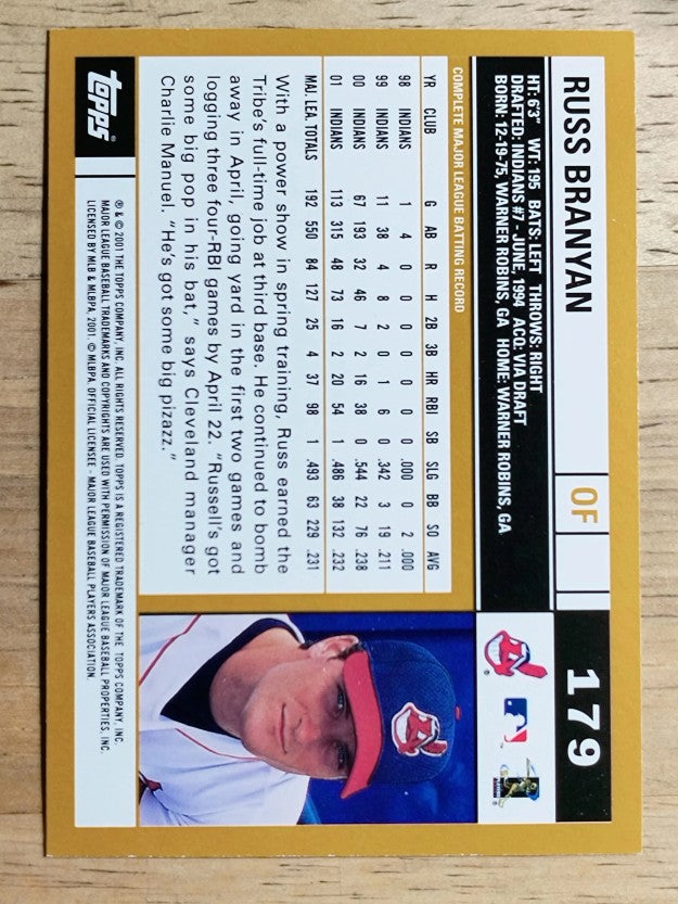 2002 Topps #179 Russell Branyan