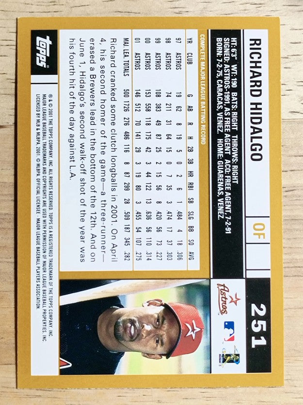 2002 Topps #251 Richard Hidalgo