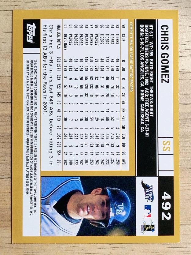 2002 Topps #492 Chris Gomez