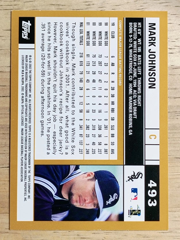 2002 Topps #493 Mark Johnson
