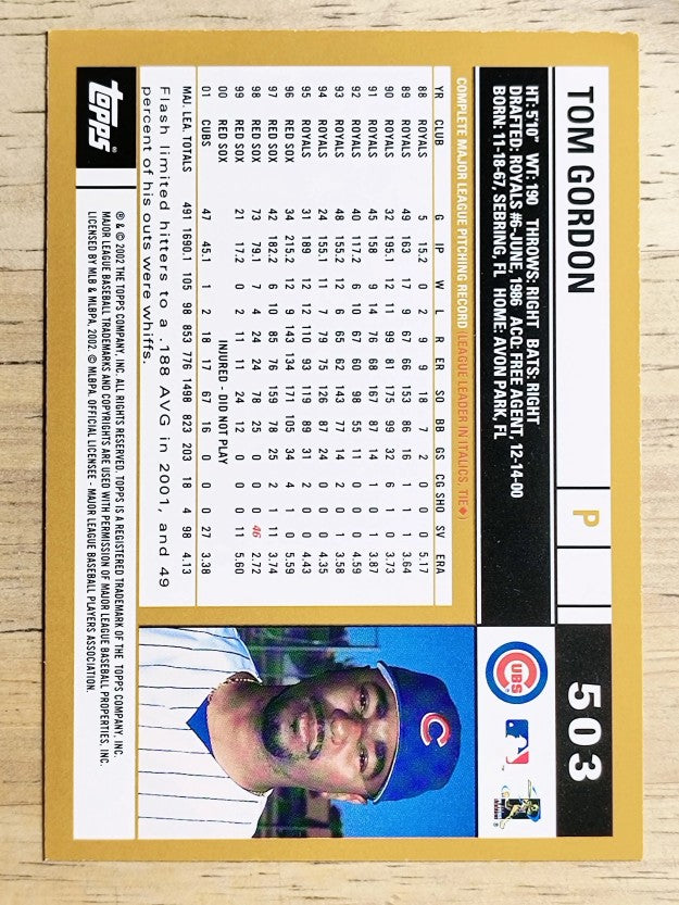 2002 Topps #503 Tom Gordon