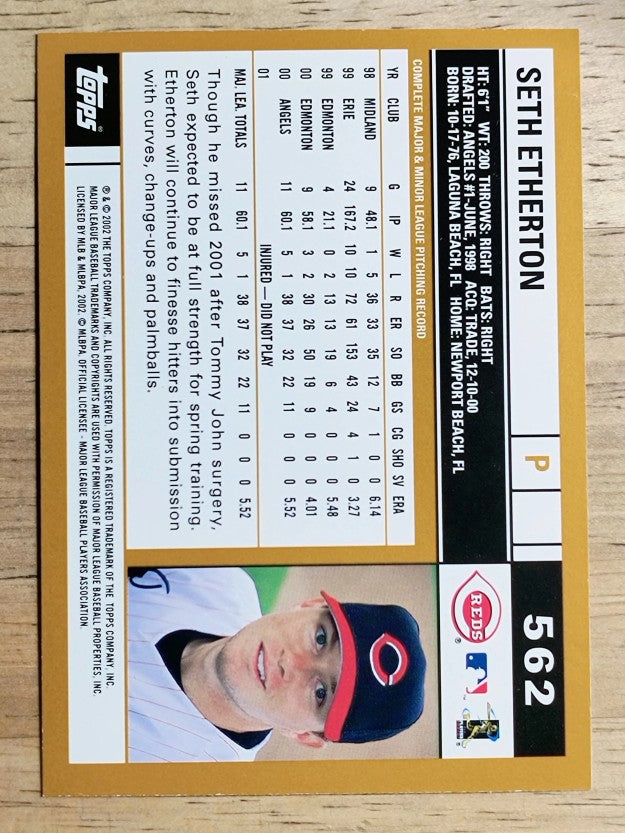 2002 Topps #562 Seth Etherton