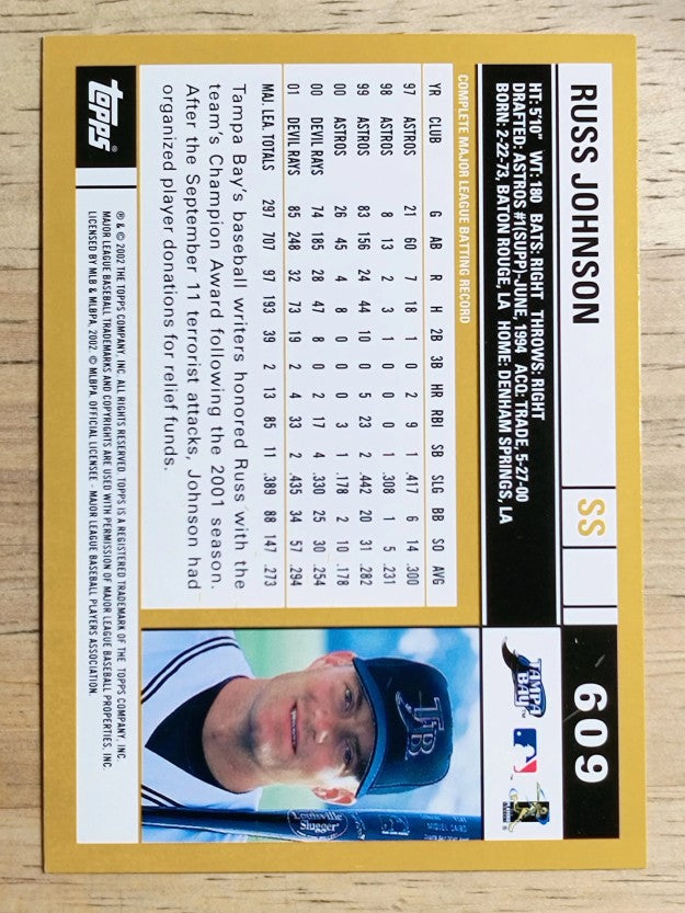 2002 Topps #609 Russ Johnson