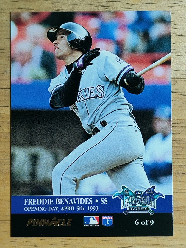 1993 Pinnacle Expansion Opening Day #6 Walt Weiss/Freddie Benavides