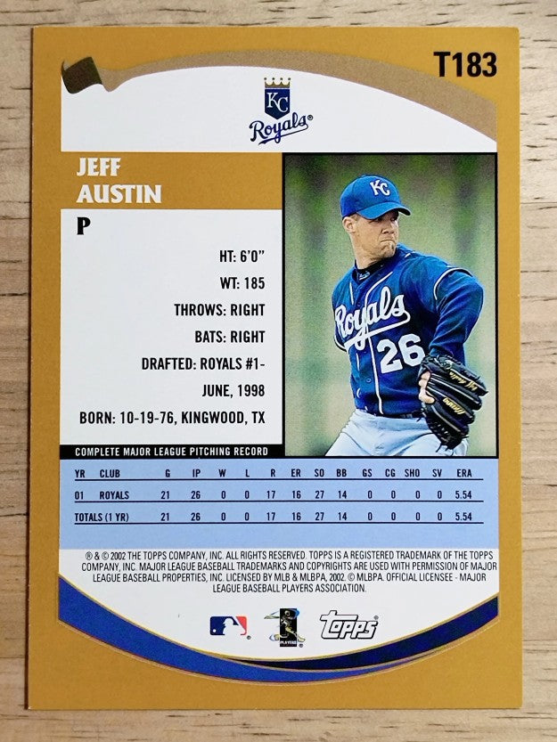 2002 Topps Traded #T183 Jeff Austin RC