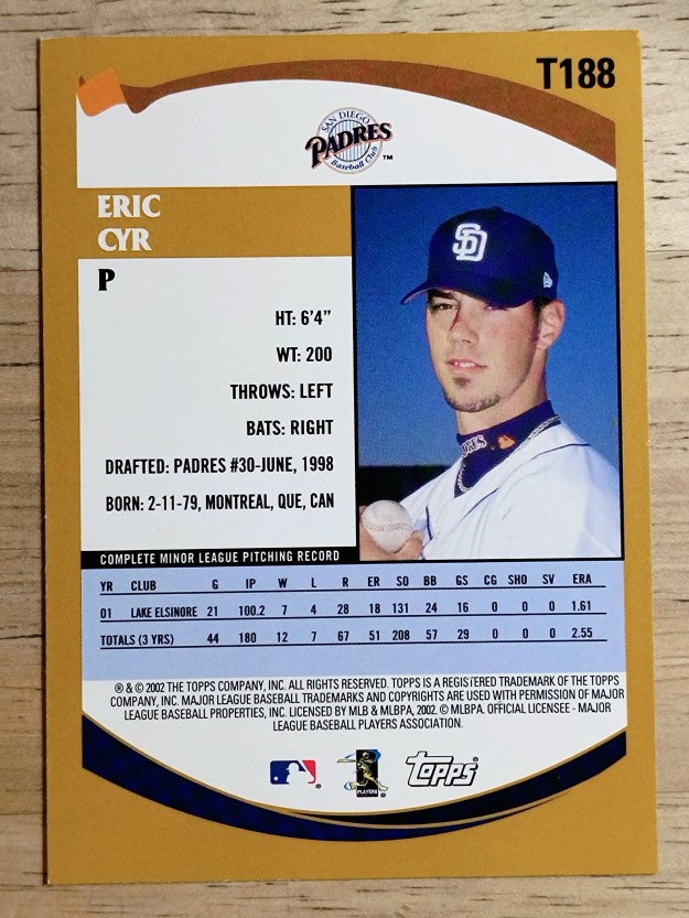 2002 Topps Traded #T188 Eric Cyr