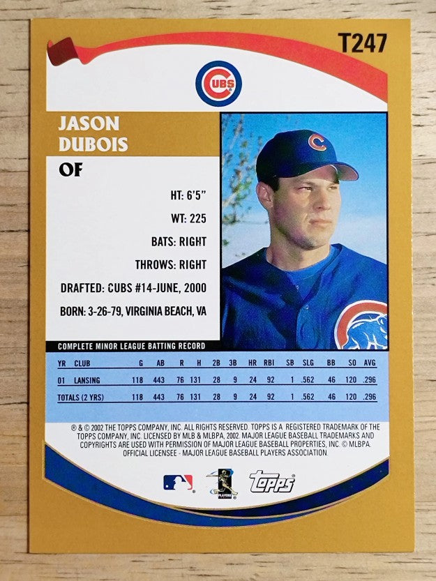 2002 Topps Traded #T247 Jason Dubois RC