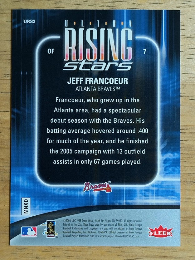 2006 Ultra Rising Stars #URS3 Jeff Francoeur