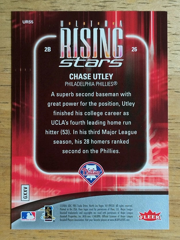 2006 Ultra Rising Stars #URS5 Chase Utley
