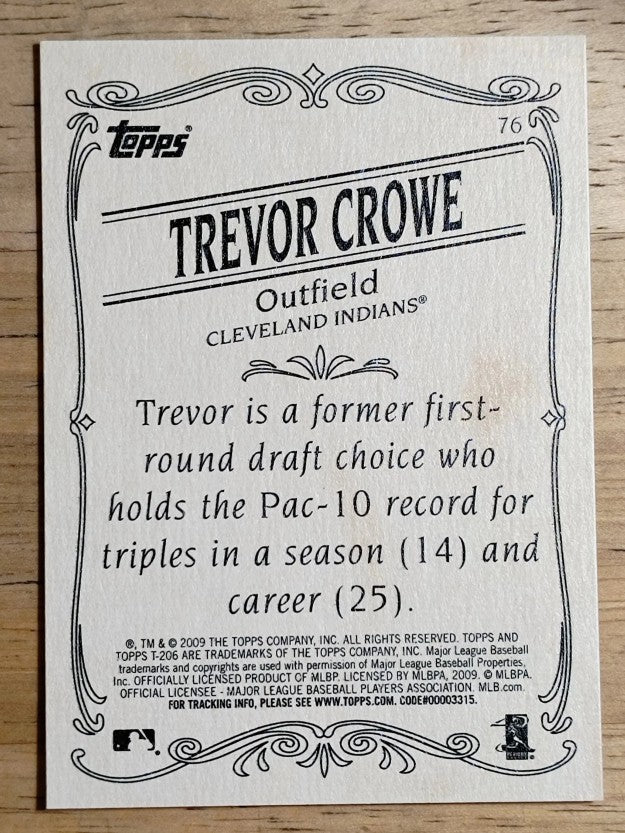 2009 Topps 206 #76 Trevor Crowe RC
