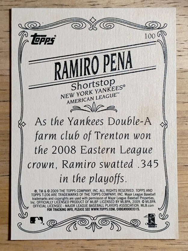 2009 Topps 206 #100 Ramiro Pena RC