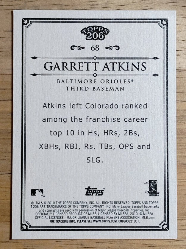 2010 Topps 206 #68 Garrett Atkins