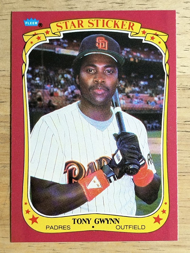1986 Fleer Star Stickers #50 Tony Gwynn