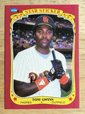 1986 Fleer Star Stickers #50 Tony Gwynn