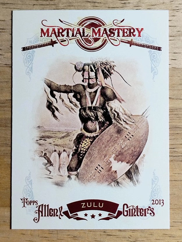 2013 Topps Allen and Ginter Martial Mastery #ZU Zulu