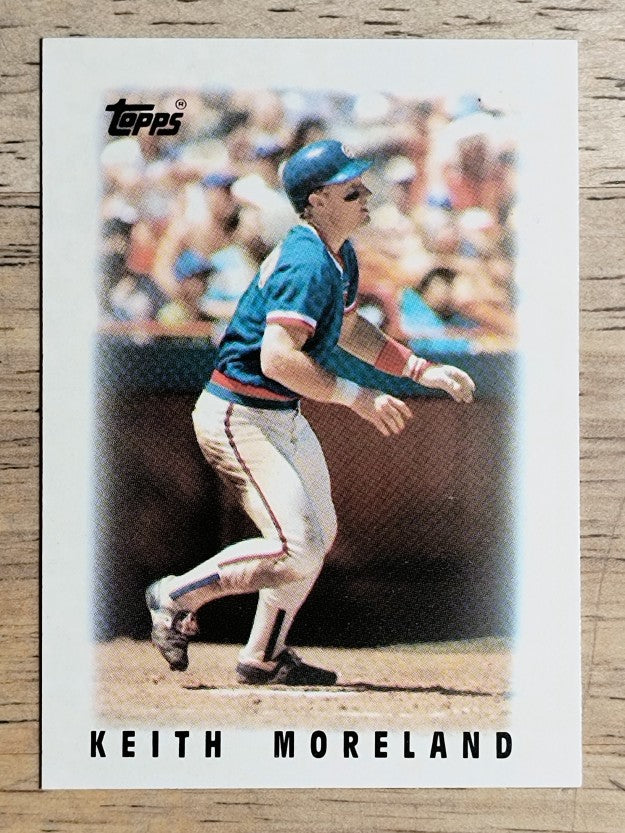 1986 Topps Mini Leaders #38 Keith Moreland