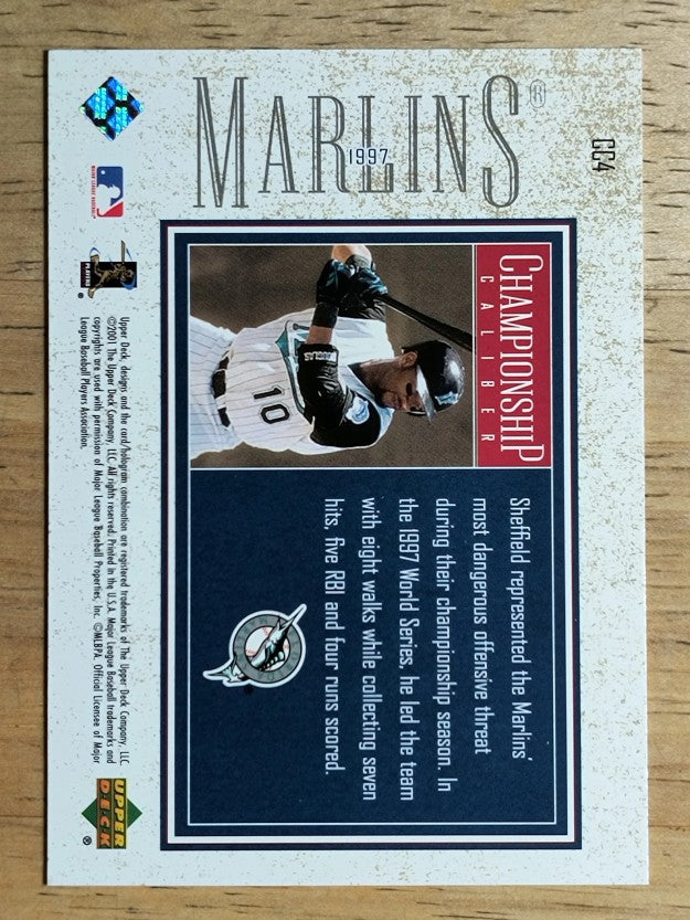 2002 Upper Deck Championship Caliber #CC4 Gary Sheffield