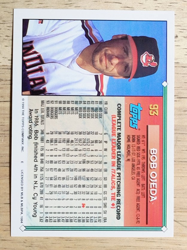 1994 Topps #93 Bob Ojeda