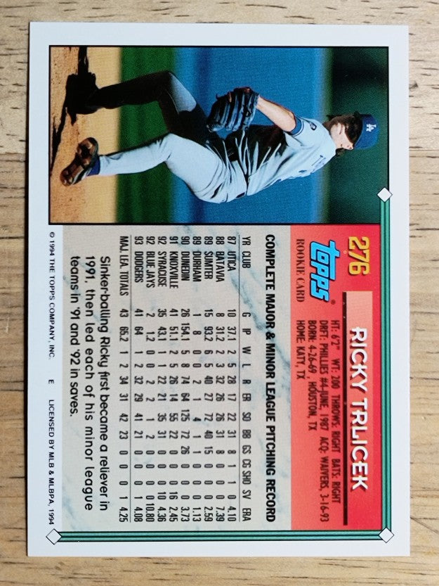 1994 Topps #276 Ricky Trlicek