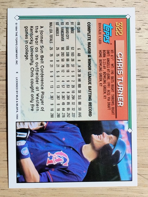 1994 Topps #322 Chris Turner