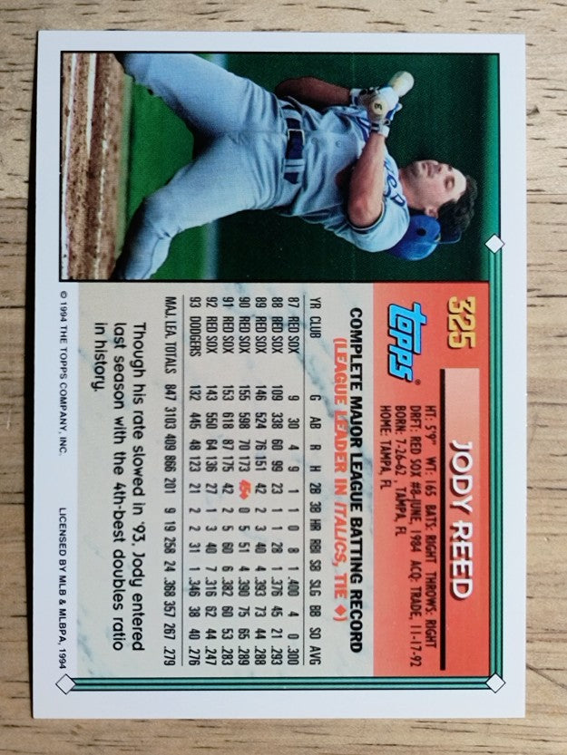 1994 Topps #325 Jody Reed