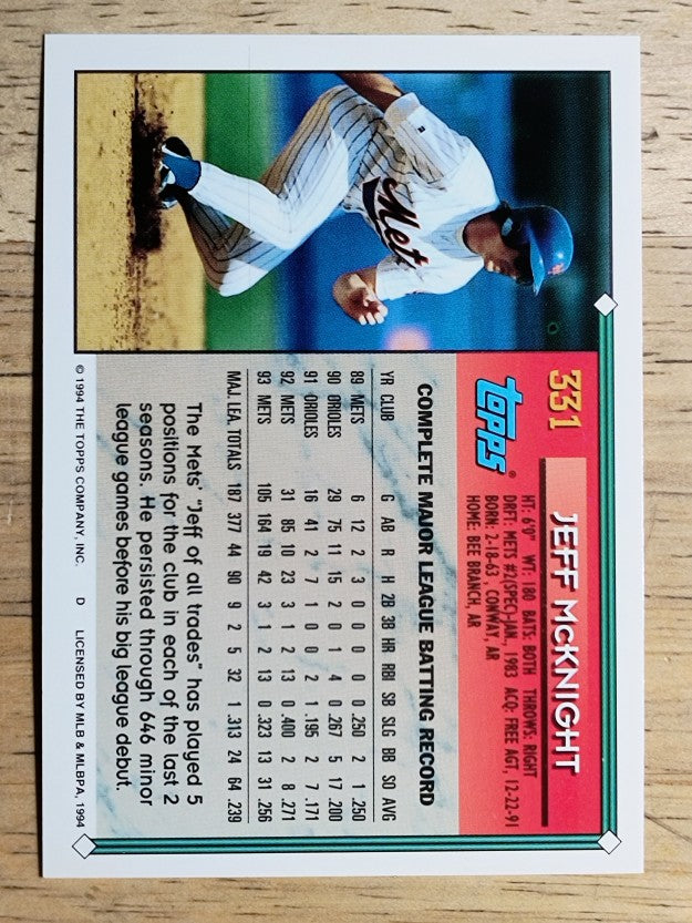 1994 Topps #331 Jeff McKnight