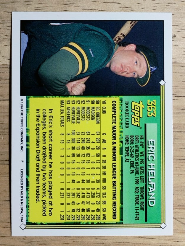 1994 Topps #363 Eric Helfand