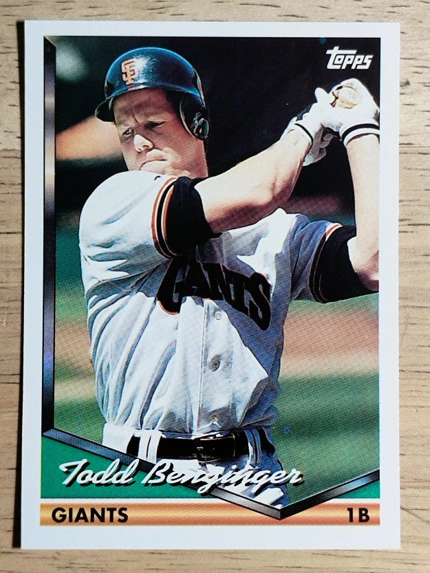 1994 Topps #398 Todd Benzinger