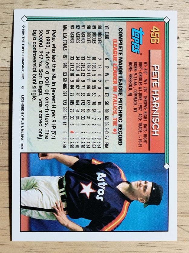 1994 Topps #456 Pete Harnisch