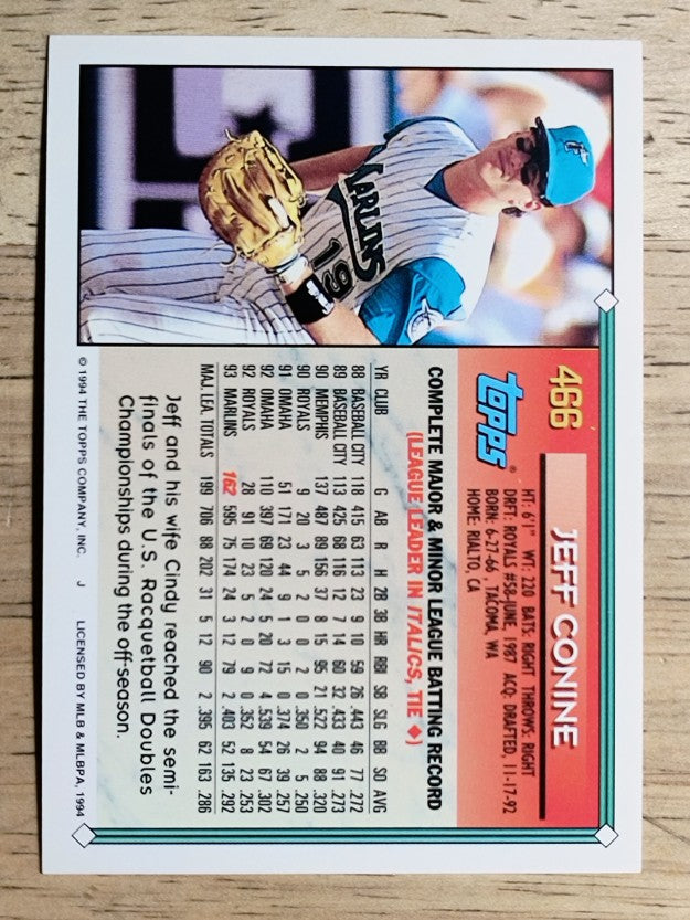 1994 Topps #466 Jeff Conine