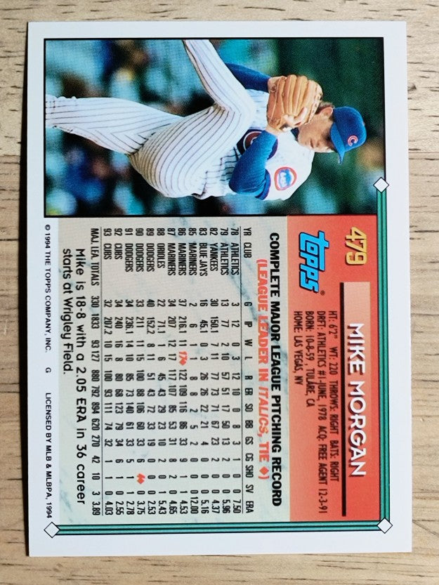1994 Topps #479 Mike Morgan