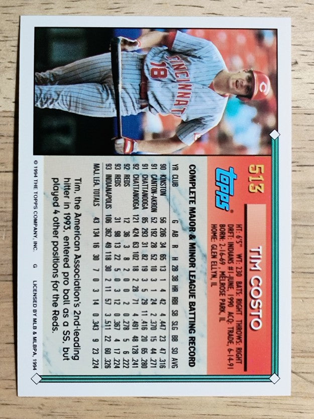 1994 Topps #513 Tim Costo