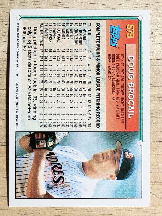 1994 Topps #579 Doug Brocail