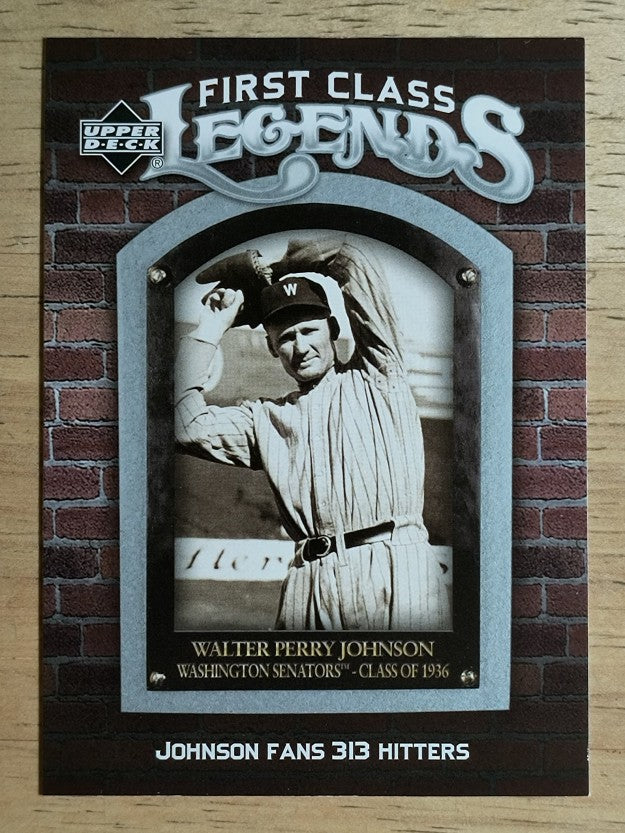 2006 Upper Deck First Class Legends #FCL88 Walter Johnson