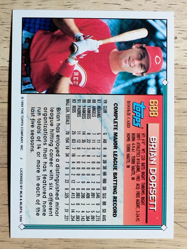 1994 Topps #688 Brian Dorsett